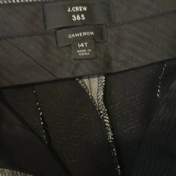 J. Crew Black and White Plaid Trousers - Picture 4 of 7